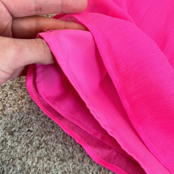🌟J. Crew Hot Pink Crepe Ruffle Neck Blouse, 0.🌟 - Picture 12 of 12